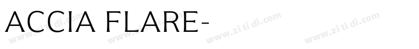 ACCIA FLARE字体转换